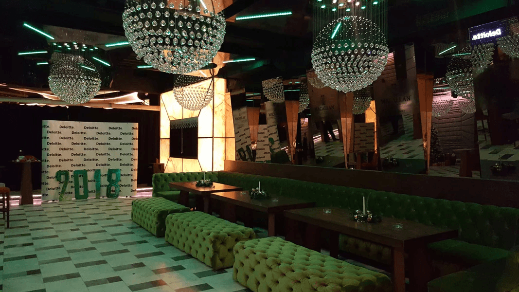 Corporate event setup