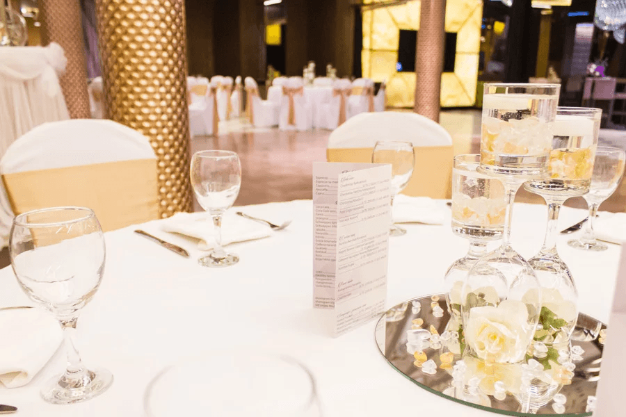 Wedding reception details